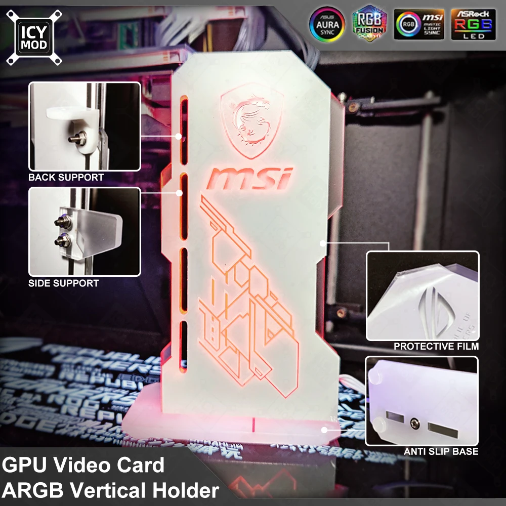 Desktop Gaming Gpu 32Gb - Grafikkarten halterung anpassbar argb vertikal mod