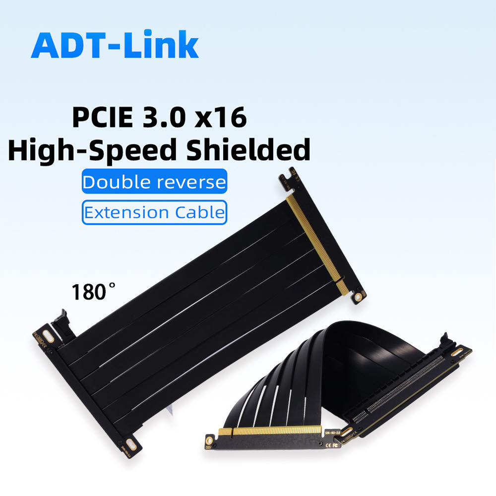 PCIE 3.0 X16 Riser-Kabel Doppe – Pcie 5.0 Gpu Riser Cable Bewertung und Preis